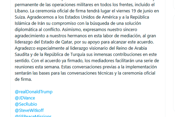Trump ordenó la reapertura del estrecho de Ormuz y el levantamiento del bloqueo naval de EEUU tras el acuerdo con Irán