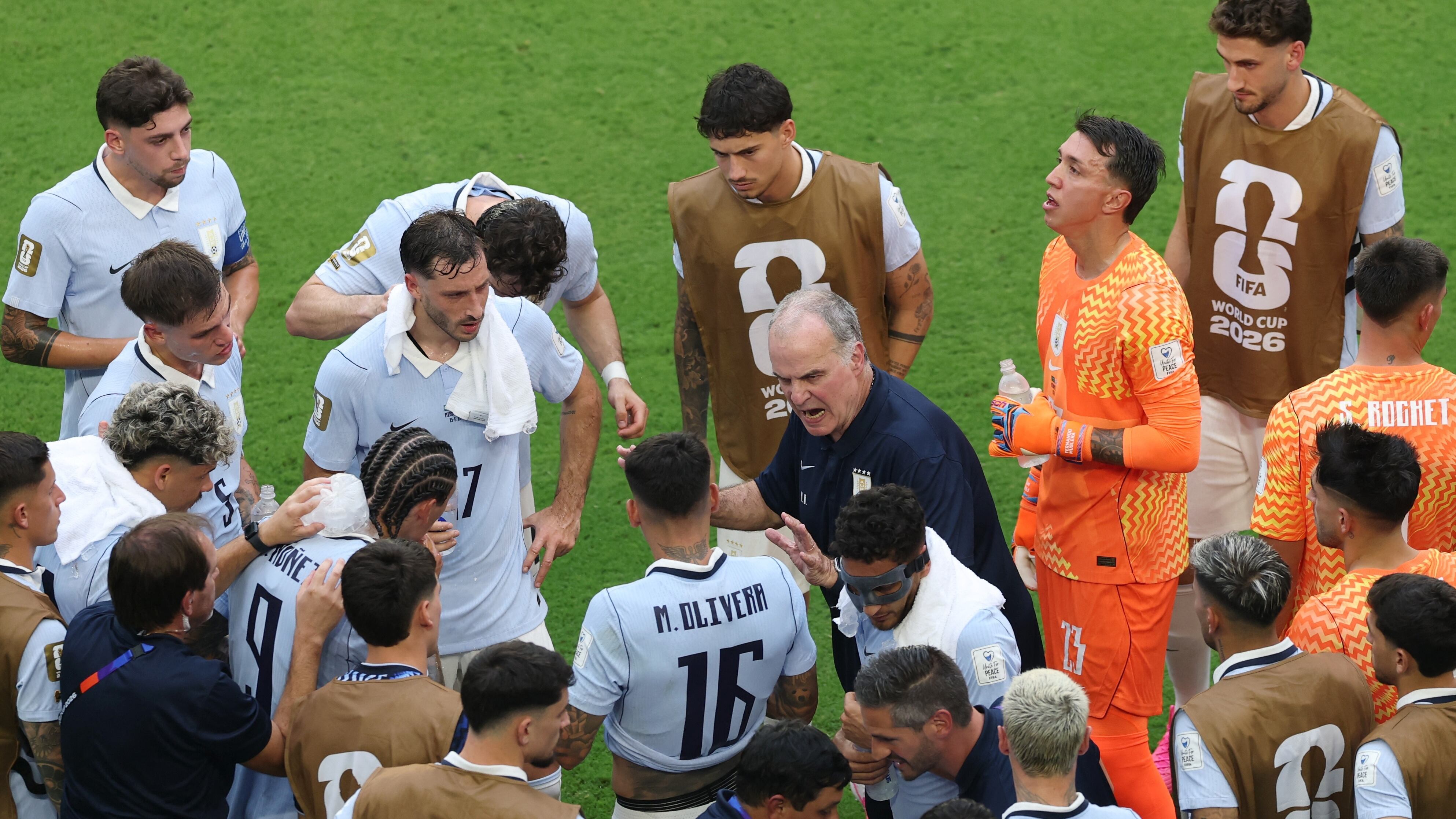 Uruguay quedó eliminado del Mundial 2026 con dos puntos, producto de dos empates y una derrota ante España en Guadalajara (REUTERS/Paul Childs)