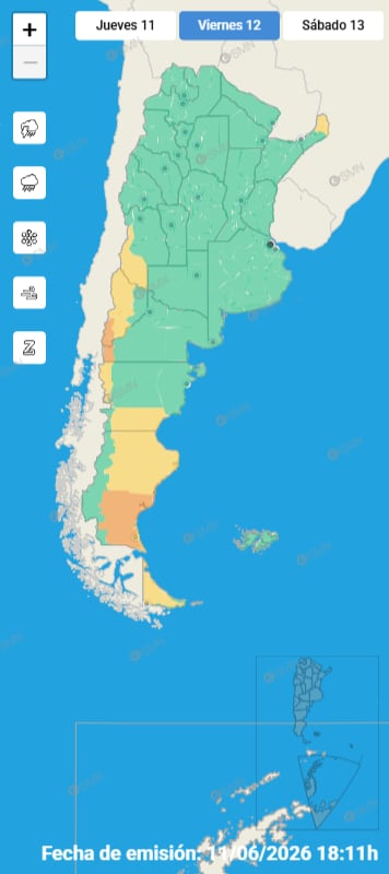 Un frente frío se aproxima y se esperan temperaturas polares: cómo estará el fin de semana en el AMBA