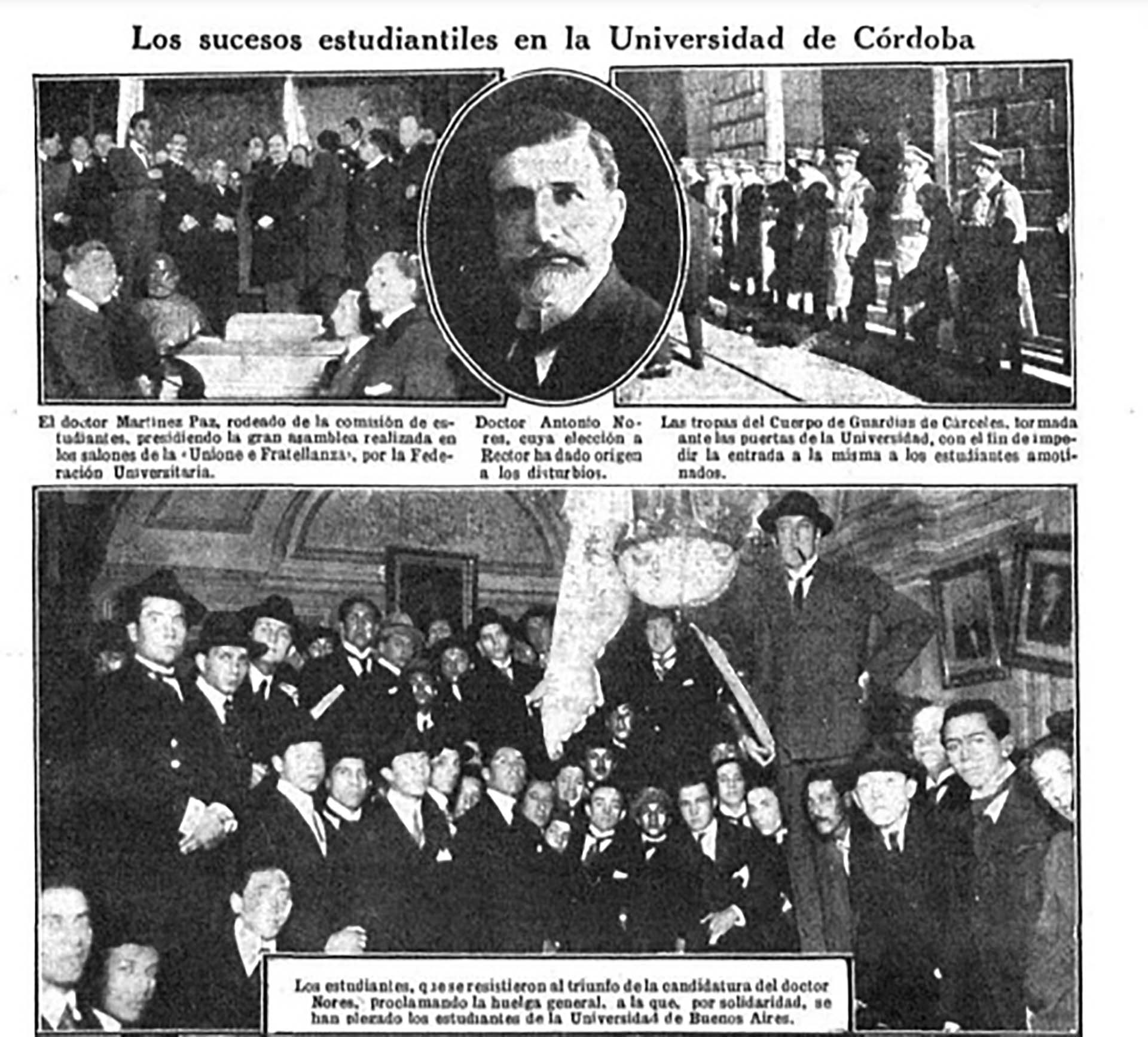 La revista Caras y Caretas dio cuenta del conflicto que crecía en la UNC. Los principios reformistas se contagiarían por toda Latinoamérica