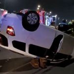 Un triple choque y vuelco en la avenida General Paz dejó al menos tres heridos