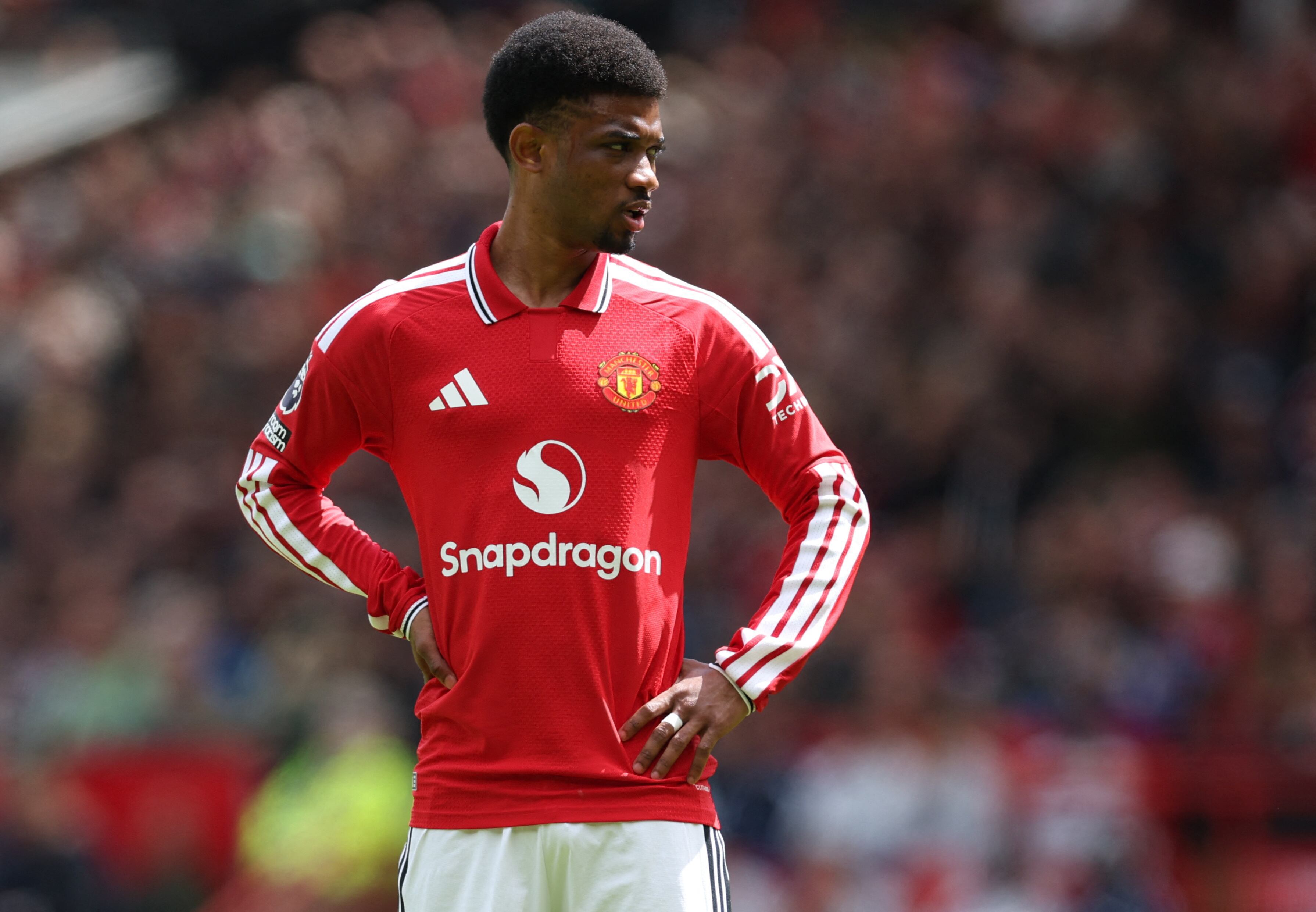 Amad Diallo juega en el Manchester United (Reuters)