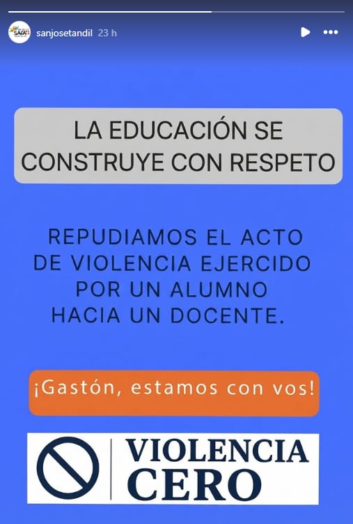 Video: un alumno de un colegio de Tandil agredió a un profesor y le fracturó la mandíbula