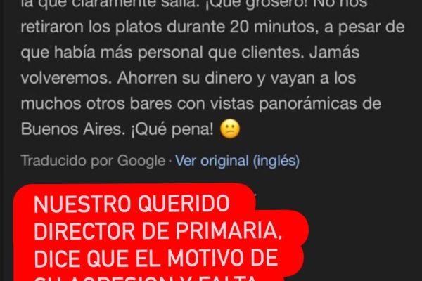 Video: una camarera denunció que fue agredida por el director de primaria de un reconocido colegio inglés de Quilmes