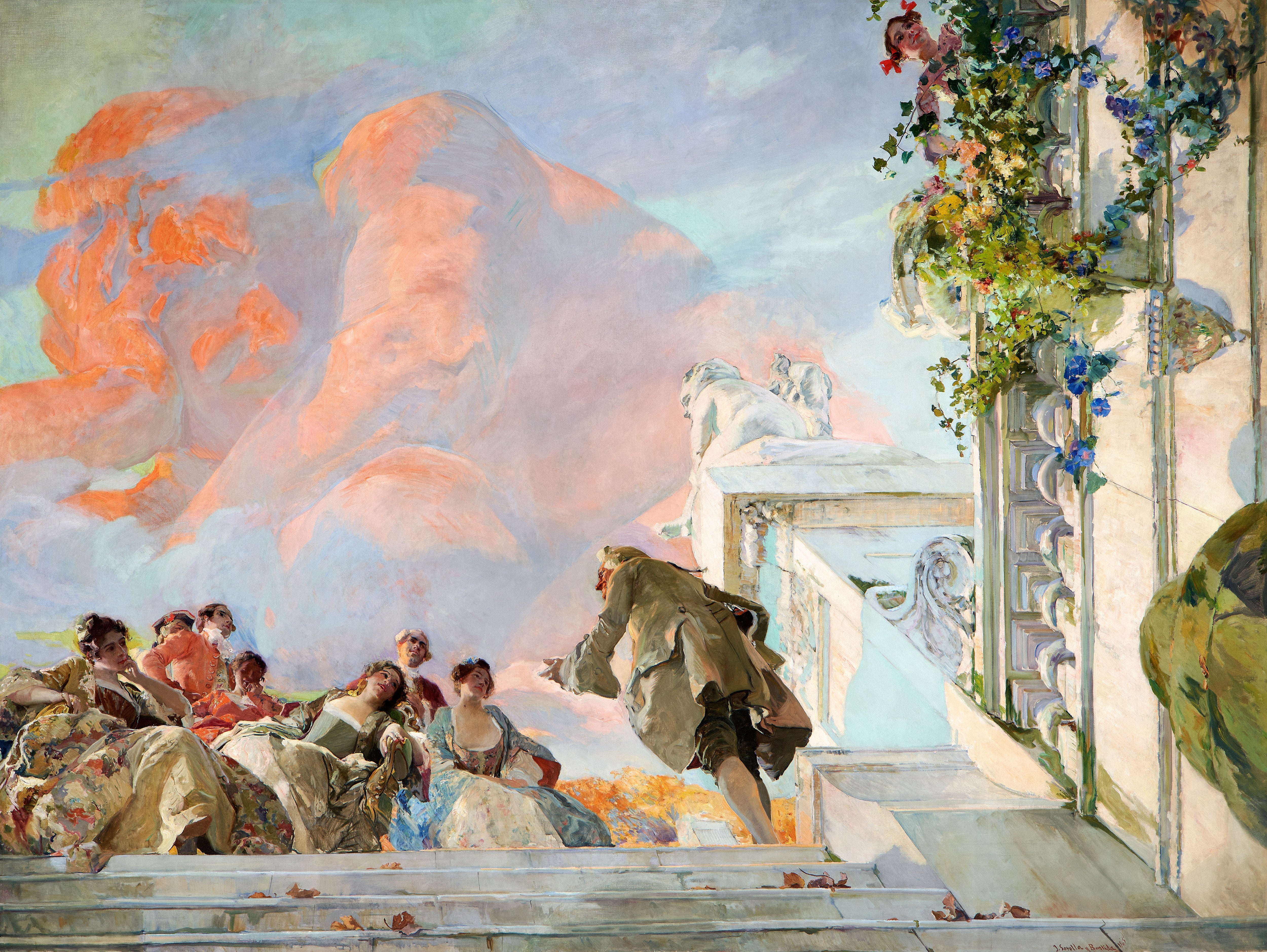 Voltaire contando uno de sus cuentos (Crédito: Banco de España)