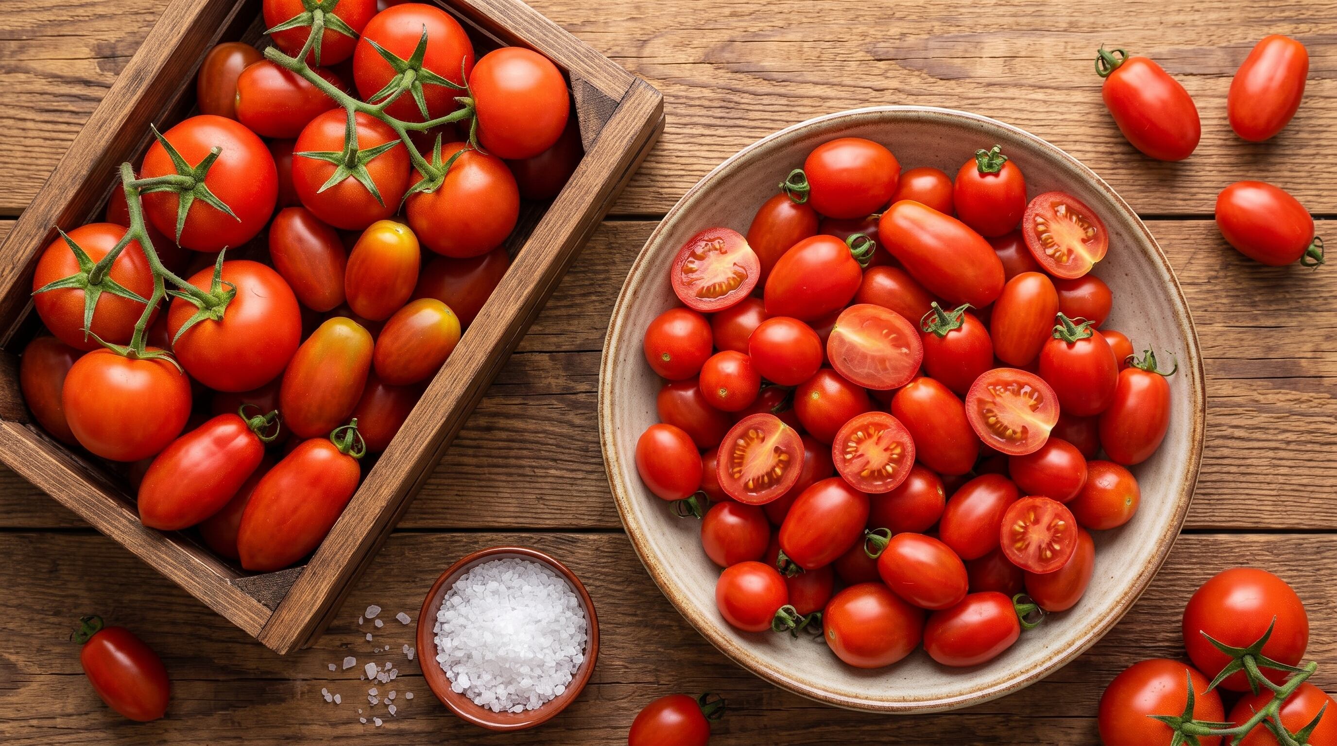 Los tomates cherry aportan agua, fibra, vitaminas, minerales y compuestos vegetales dentro de una alimentación variada (Imagen Ilustrativa Infobae)