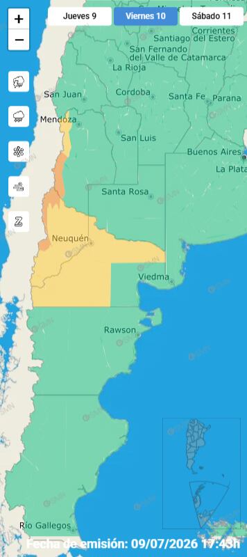 Anticipan la llegada de un frente frío en el AMBA: cómo estará el tiempo la noche del partido Argentina vs. Suiza