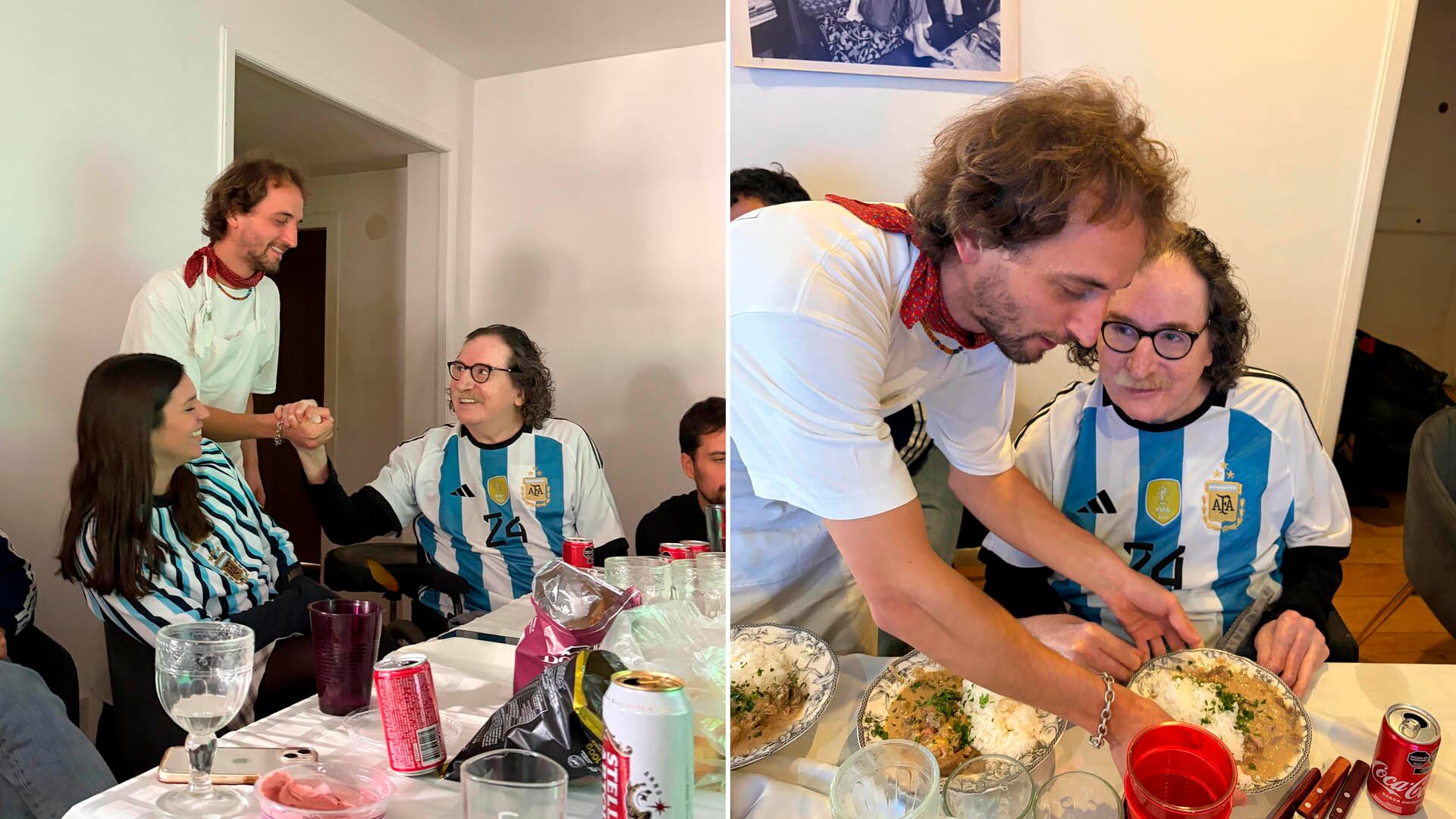 Así vivió Charly el triunfo de la Selección contra Egipto