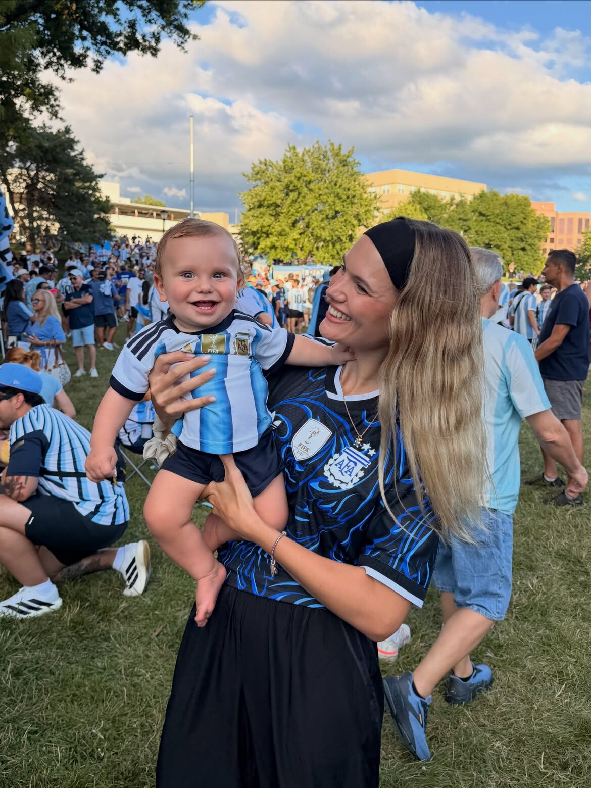 La tierna foto madre e hijo 