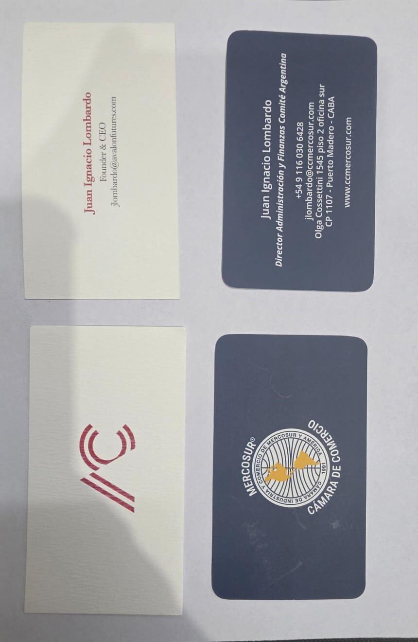 Las tarjetas de Lombardo