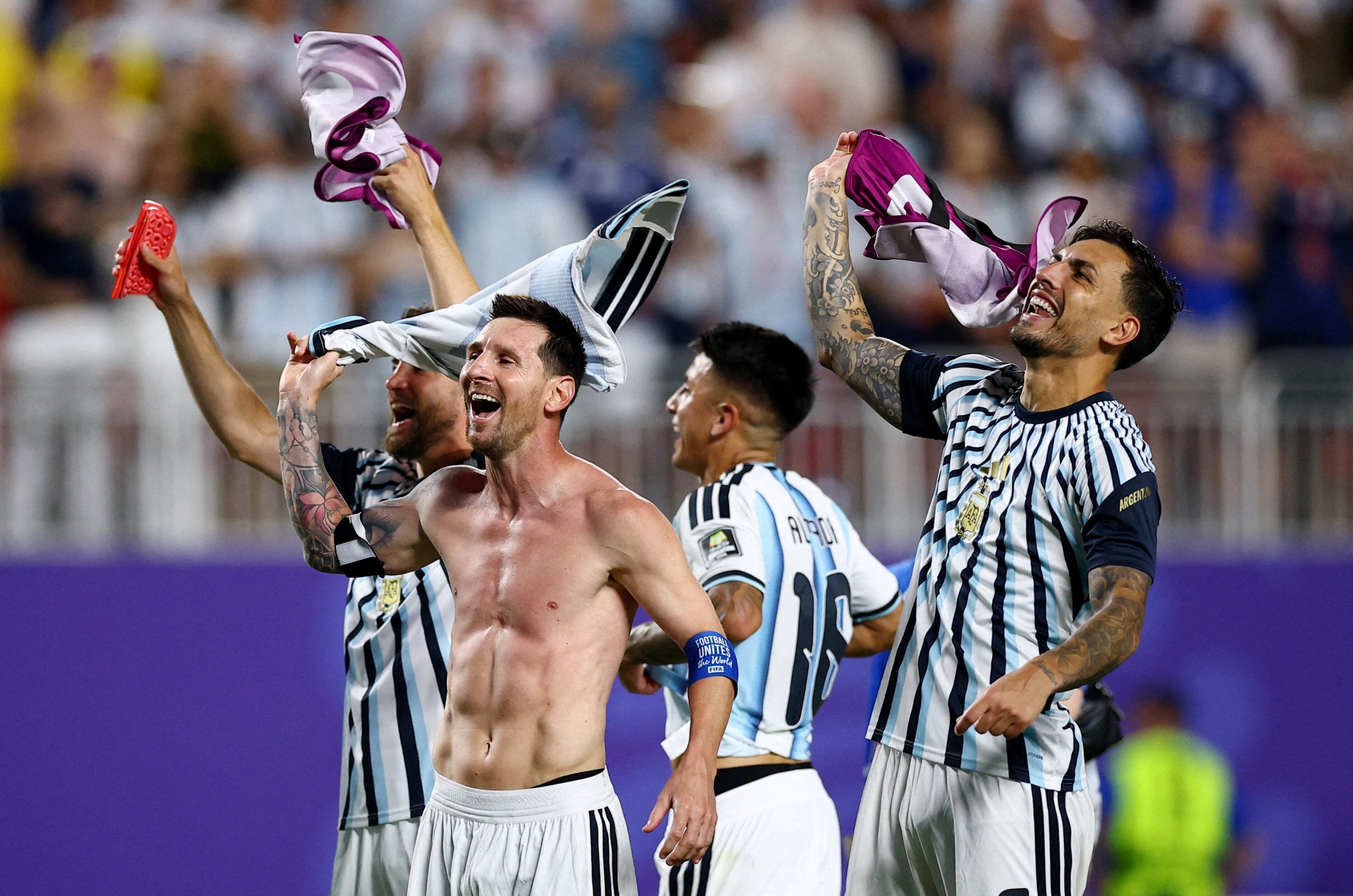 Claudia Villafañe celebró la victoria argentina con una significativa foto: el gesto de Antonela Roccuzzo