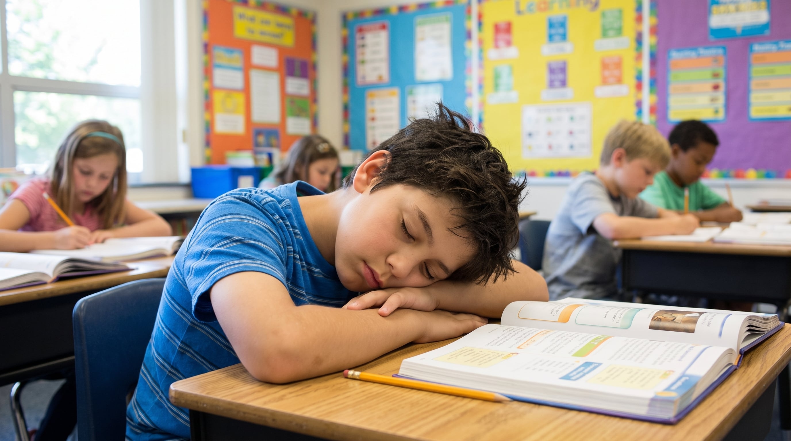 La falta de sueño en la infancia puede afectar la concentración en clase, el aprendizaje, la energía diaria y el estado de ánimo (Imagen Ilustrativa Infobae)