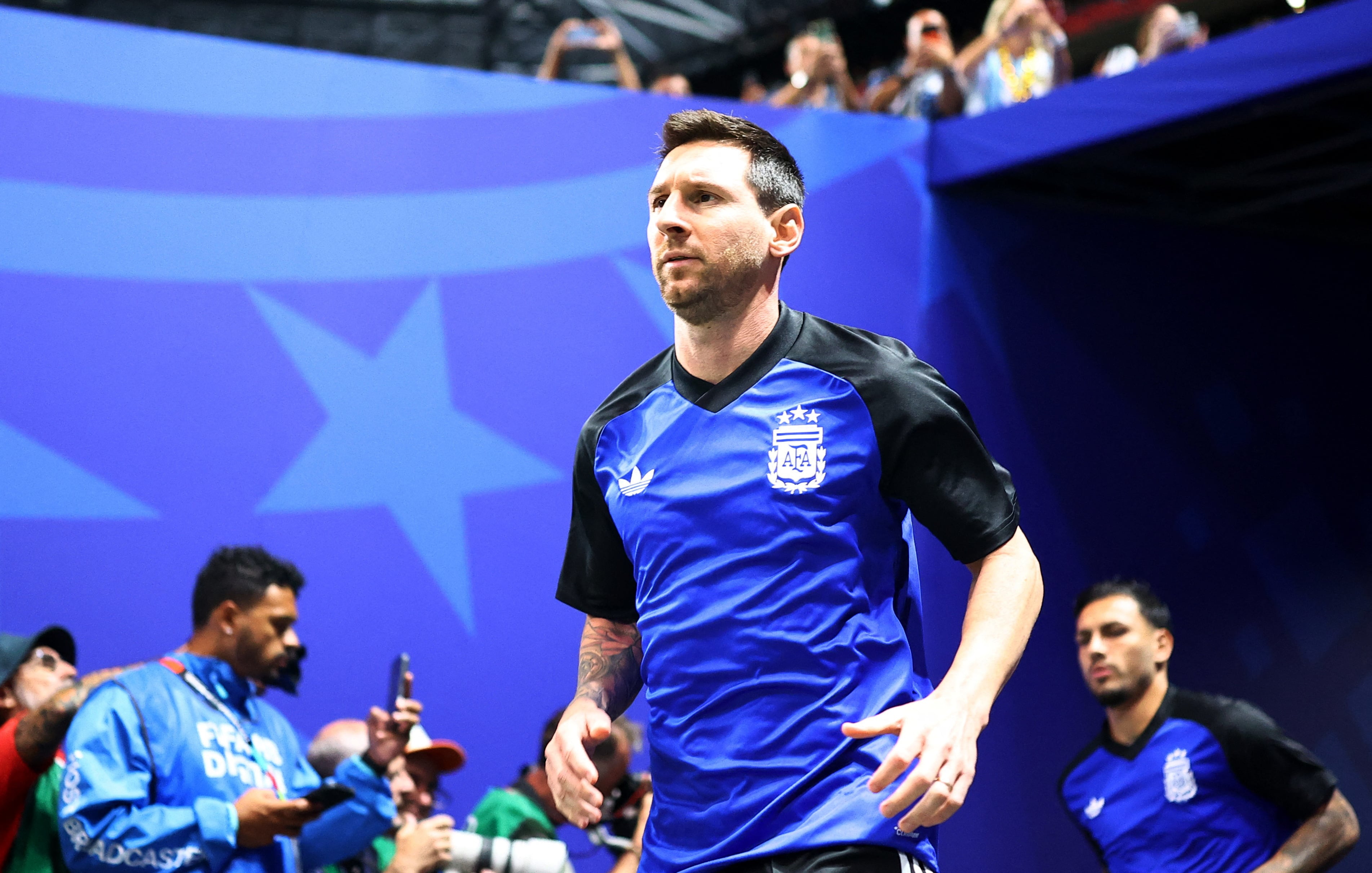 La leyenda rosarina busca llegar a su tercera final de la Copa del Mundo (REUTERS/Agustin Marcarian)