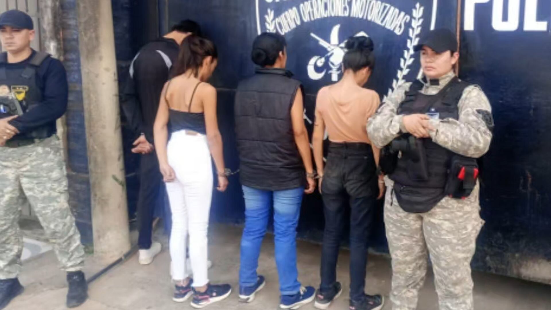 Los detenidos fueron trasladados a la Comisaría Segunda Metropolitana