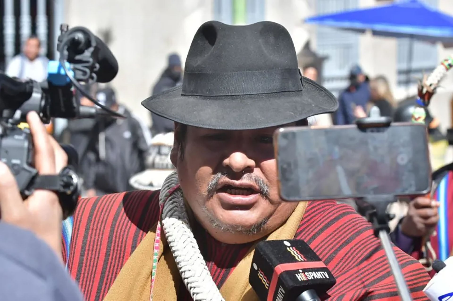 Vicente Salazar, dirigente de la Federación de Campesinos Túpac Katari de La Paz, Bolivia, en una imagen de archivo.