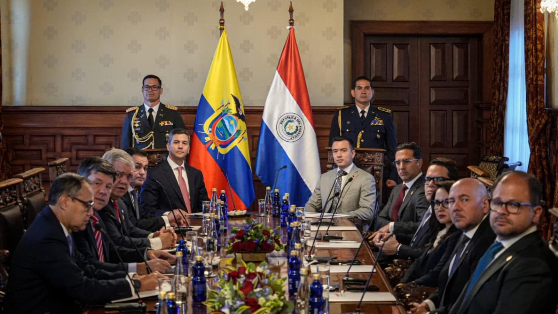 La reunión entre Daniel Noboa y Santiago Peña (@SantiPenap)