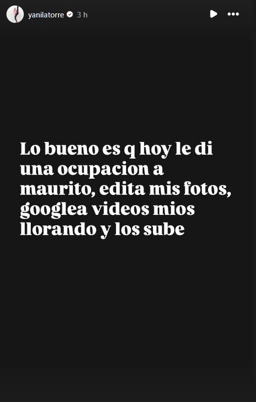 Yanina Latorre respondió en redes que Mauro Icardi le dedicó varias historias y lo acusó de no tener otra ocupación