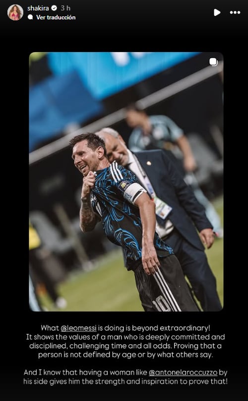 El posteo de Shakira dirigido a Lionel Messi y Antonela Roccuzzo