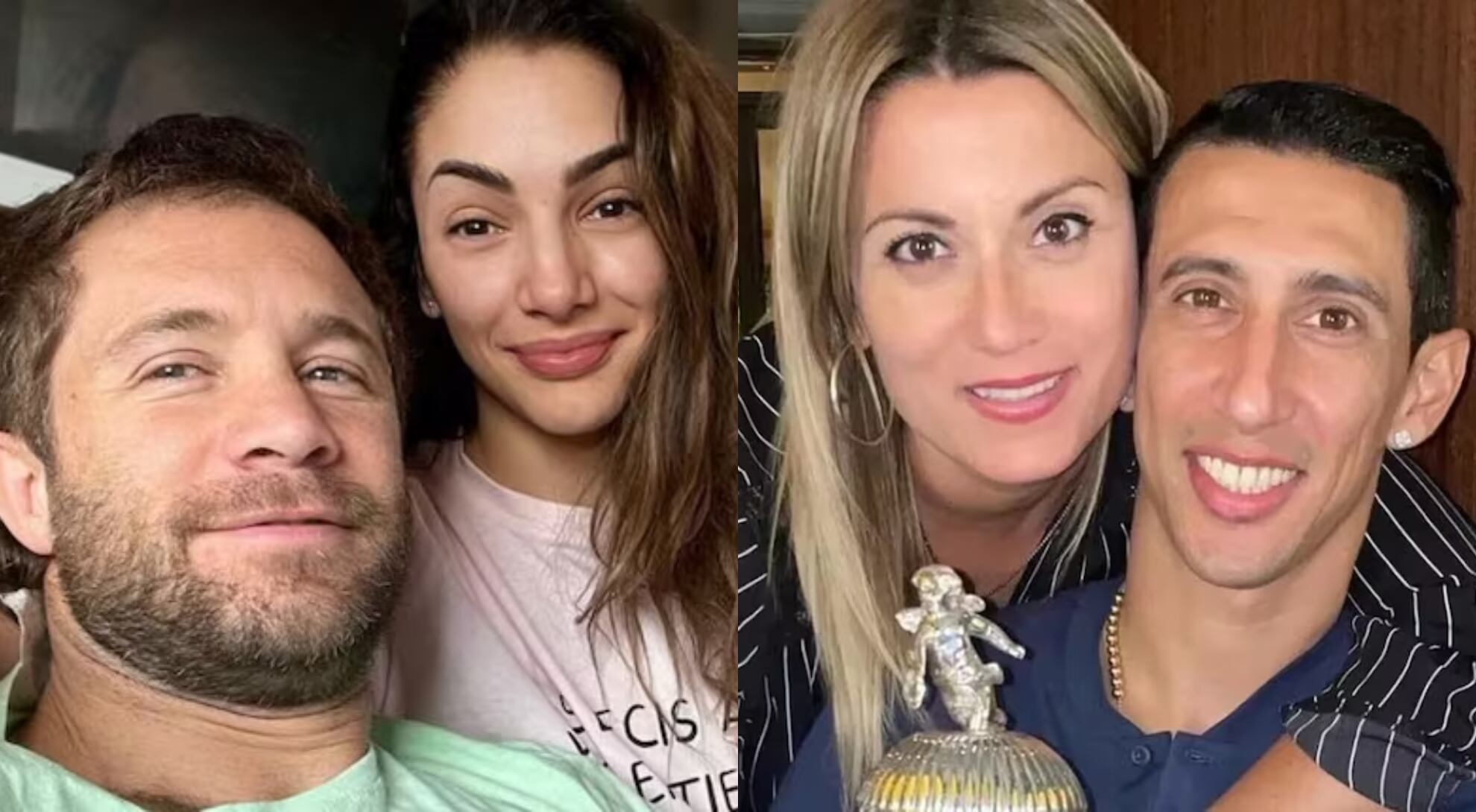 El encuentro de Thelma Fardin y Nico Riera con Ángel Di María y su esposa Jorgelina Cardoso: “Hermosa cena rosarina” (Instagram)