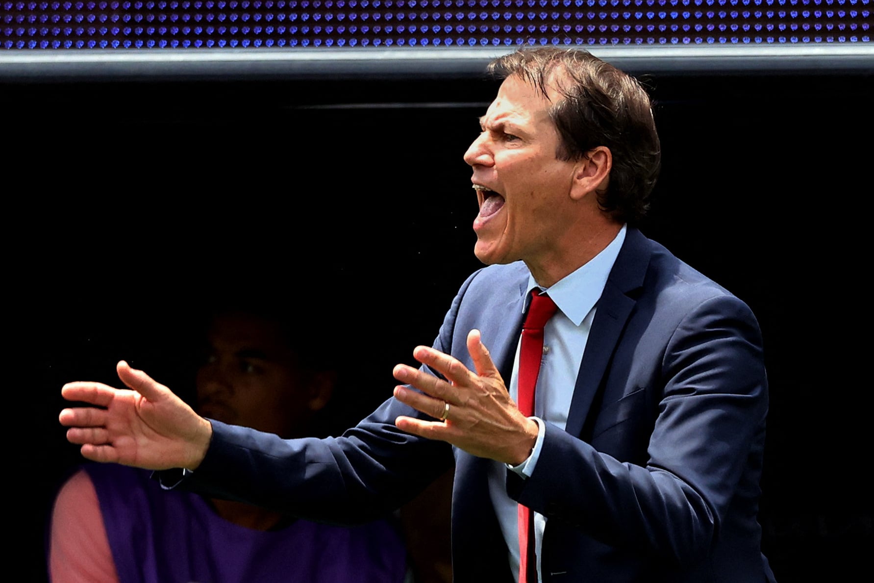 El entrenador remarcó que la acción en el área no fue revisada con criterio sancionatorio y lamentó un encuentro condicionado por sustituciones imprevistas (Reuters/Kiyoshi Mio)