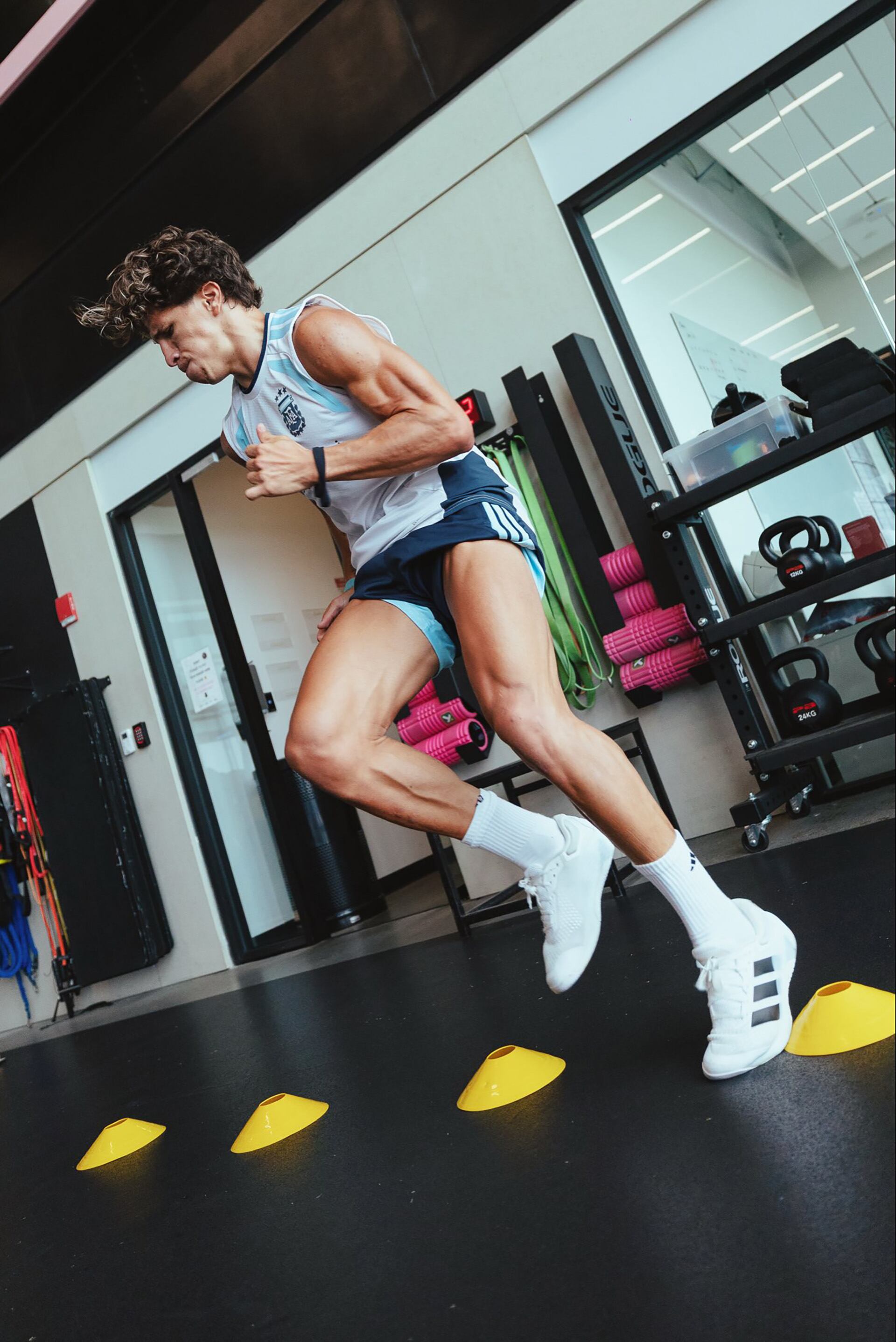 El equipo utilizó el gimnasio de Inter Miami