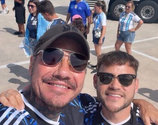 El loco festejo de Pablo Lescano en el estadio donde jugó la selección argentina cuando sonó Damas Gratis por los parlantes