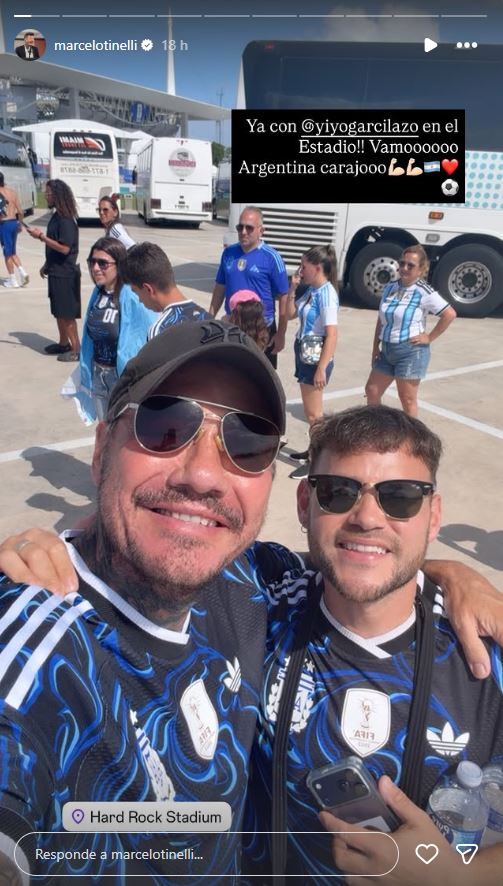 El loco festejo de Pablo Lescano en el estadio donde jugó la selección argentina cuando sonó Damas Gratis por los parlantes