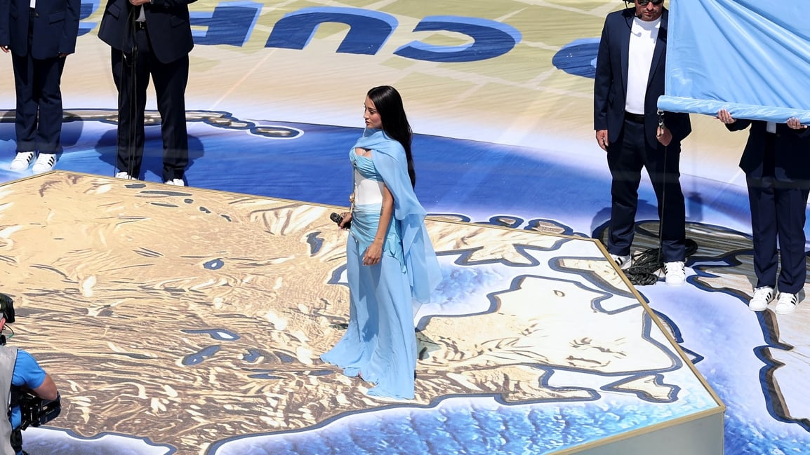 El mensaje de María Becerra tras entonar el himno en la final del Mundial: “Honrada de cantar para ustedes”