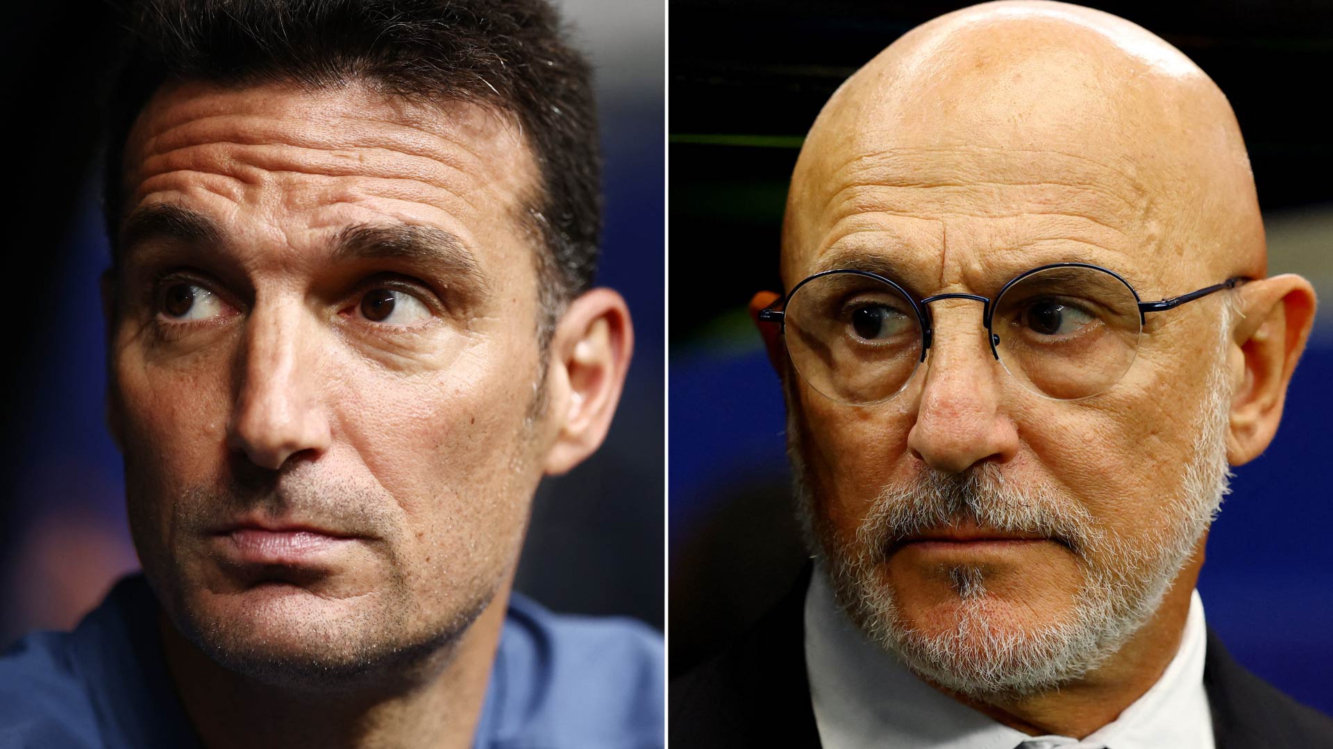 La gran relación que mantienen Lionel Scaloni y Luis De la Fuente (REUTERS)