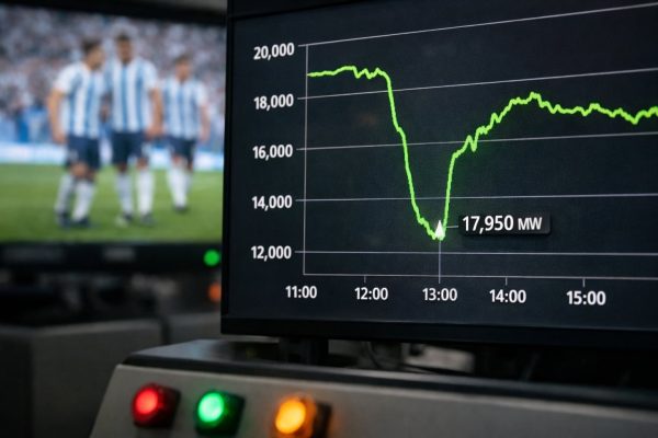 El otro efecto de la Selección: durante el partido la demanda eléctrica cayó el equivalente a toda la provincia de Santa Fe