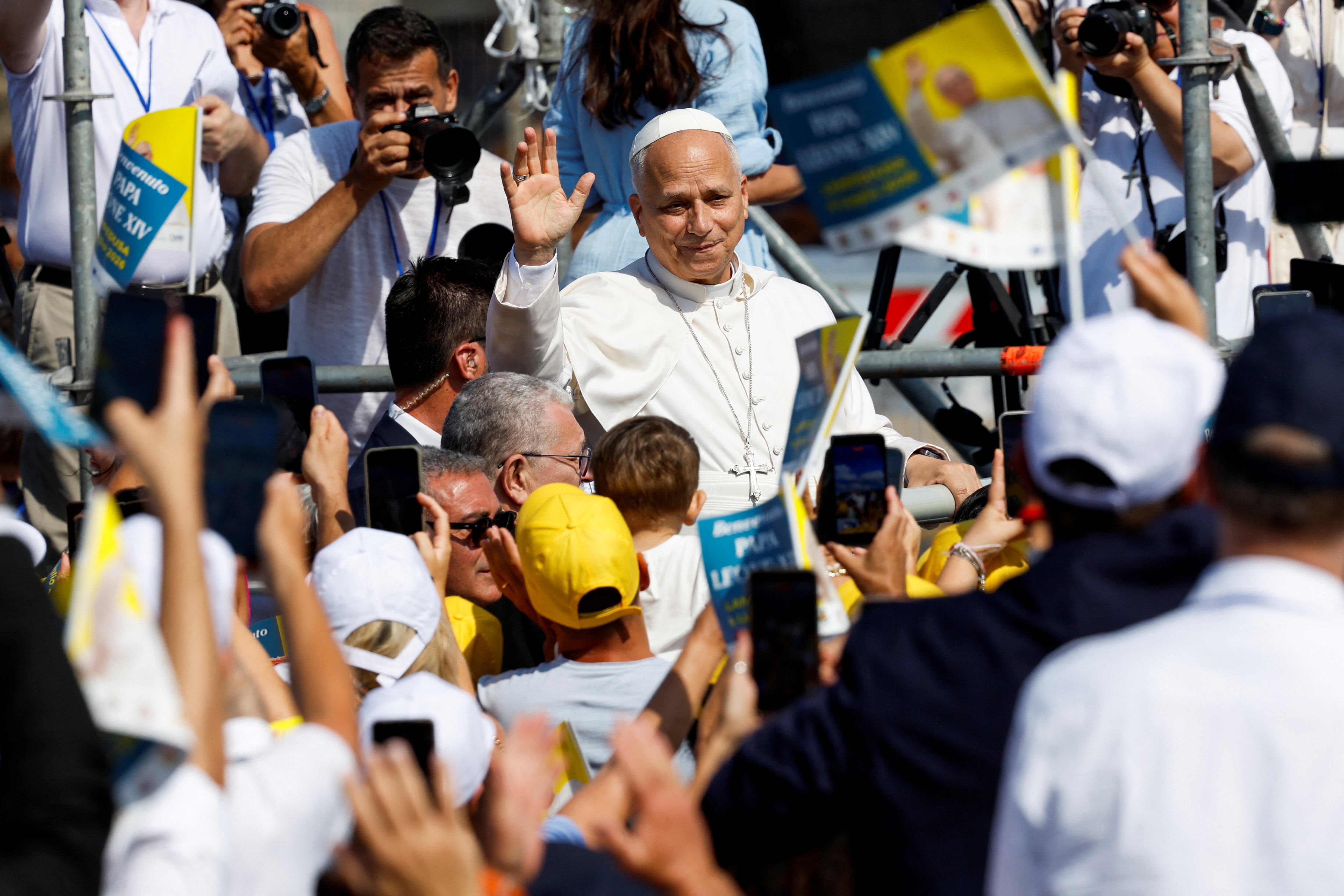 El papa León XIV felicitó a EEUU por el 4 de julio (REUTERS/Remo Casilli)