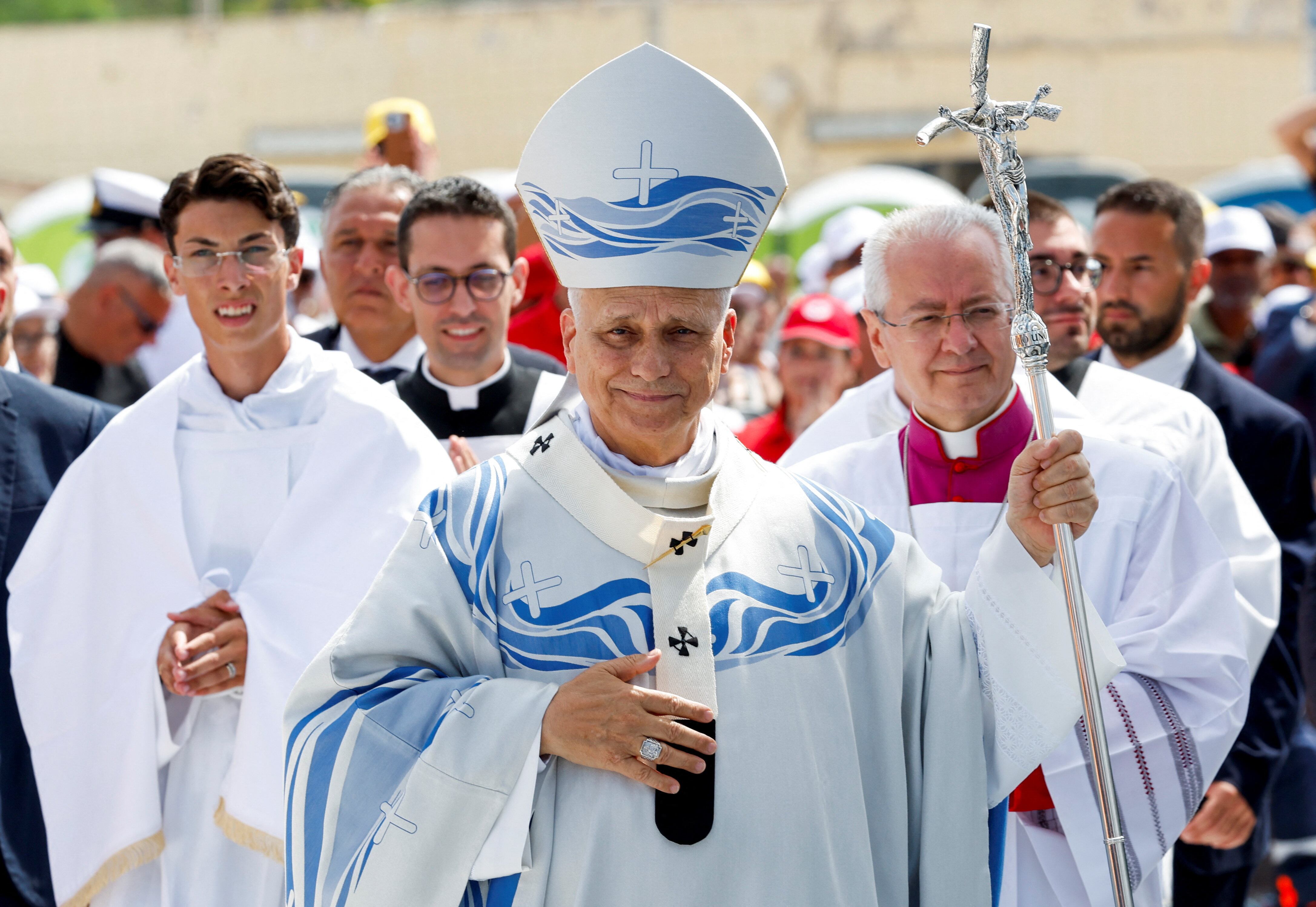 El papa León XIV se encuentra en Lampedusa (REUTERS/Remo Casilli)