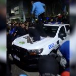 El video viral que muestras lo destrozos de un patrullero municipal en los festejos tras el triunfo de Argentina