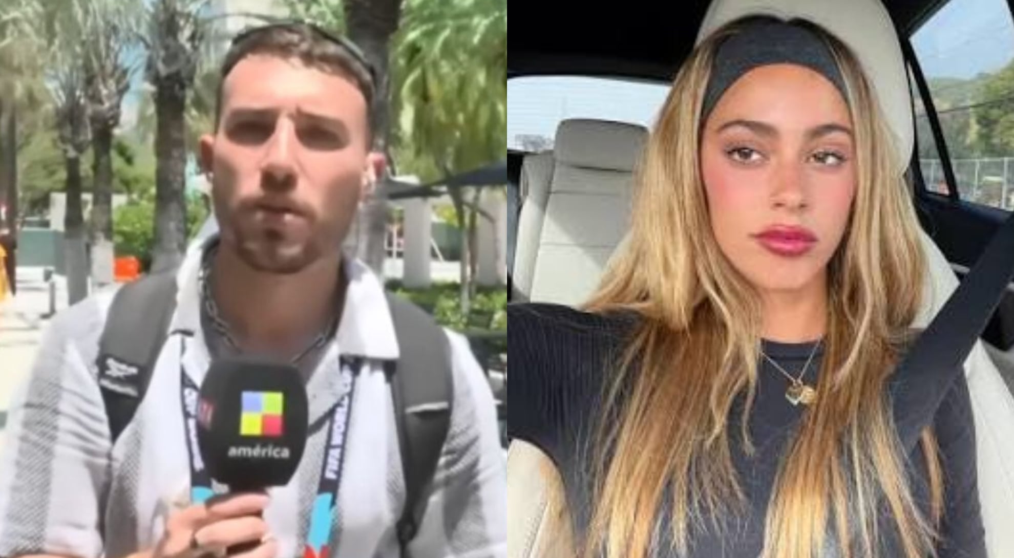Martín Salwe denunció que fue empujado y arañado por personal de seguridad cuando intentó entrevistar a Tini Stoessel tras Argentina vs Suiza (Infama, Instagram)