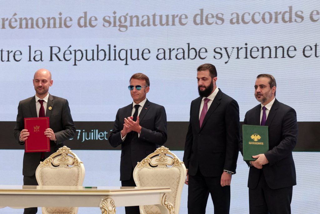 Emmanuel Macron le ofreció a Siria ayuda francesa para convertirse en un nodo regional de energía y logística