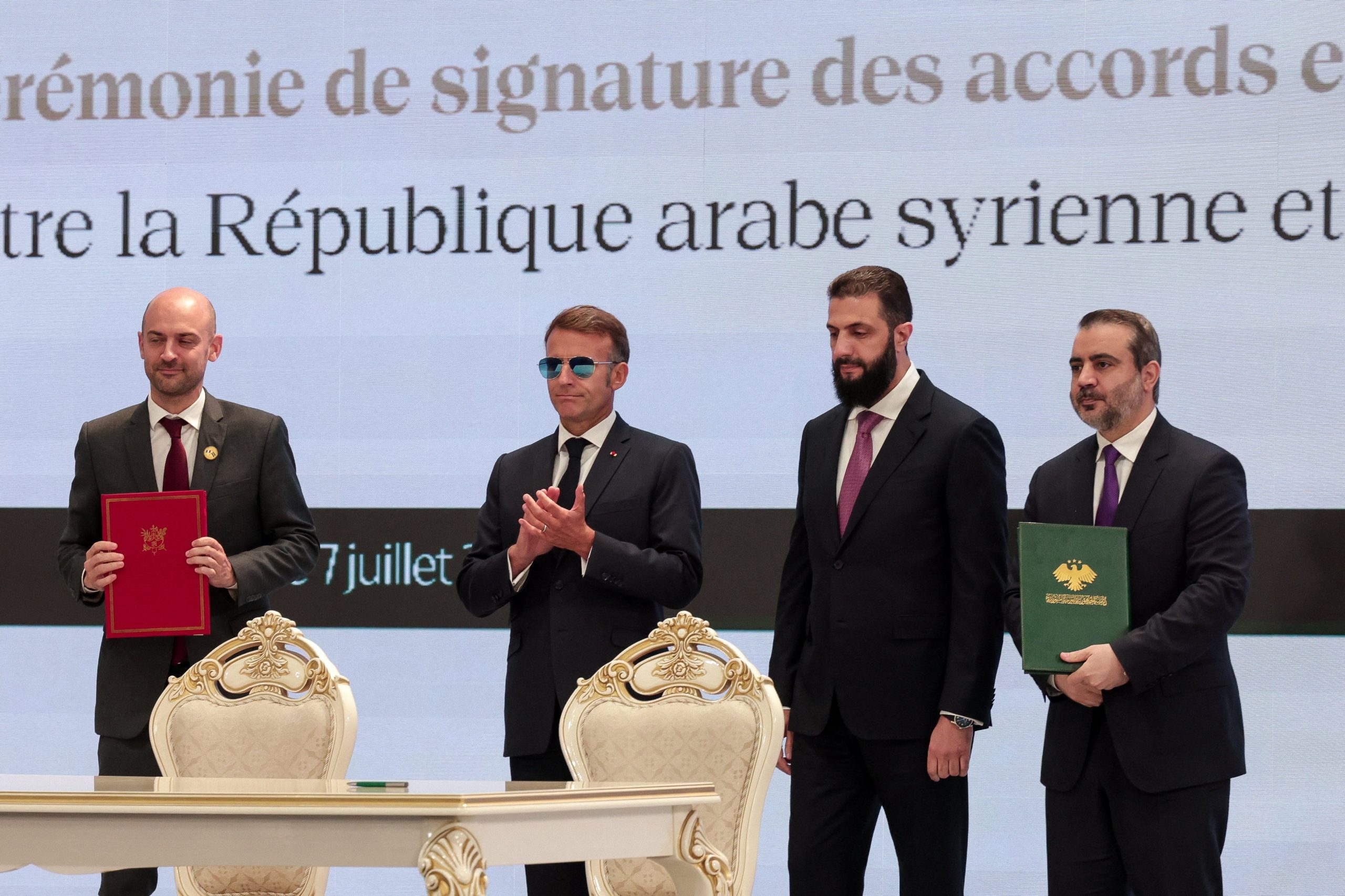 Emmanuel Macron le ofreció a Siria ayuda francesa para convertirse en un nodo regional de energía y logística