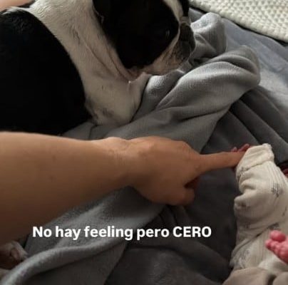 Entre el cansancio y la felicidad, las primeras horas de Juli Puente con Serena al llegar a su hogar: “No me preparé”