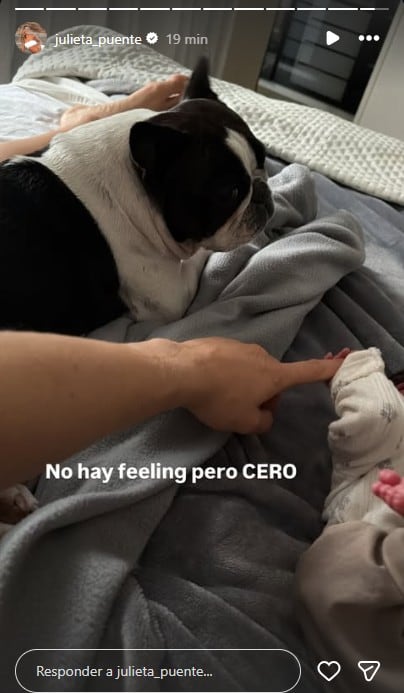 Entre el cansancio y la felicidad, las primeras horas de Juli Puente con Serena al llegar a su hogar: “No me preparé”