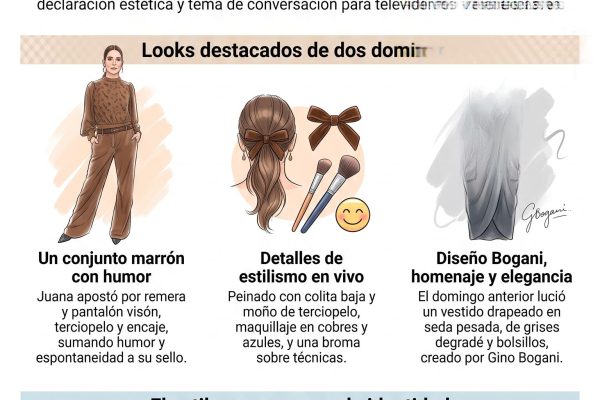 Entre terciopelo y cábalas: el look de Juana Viale que marcó la apertura en pleno furor por la Selección Argentina