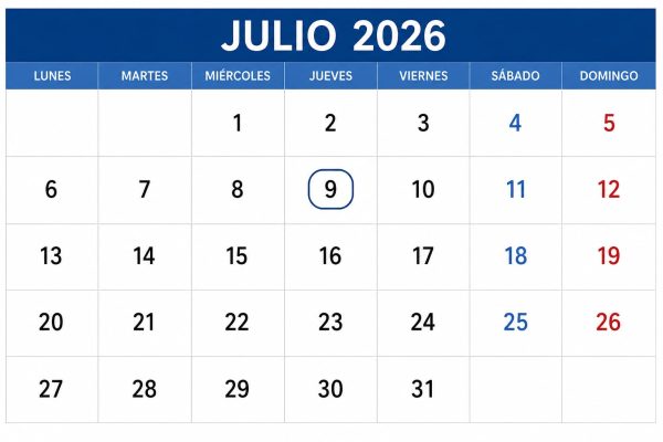 ¿Es feriado el 10 de julio?