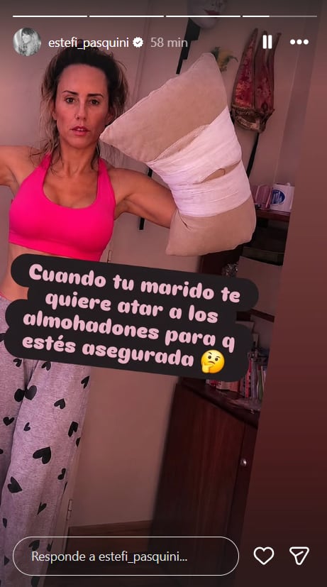 Pasquini volvió a compartir el episodio en redes sociales y resumió con ironía la reacción de Alberto Cormillot tras el accidente doméstico