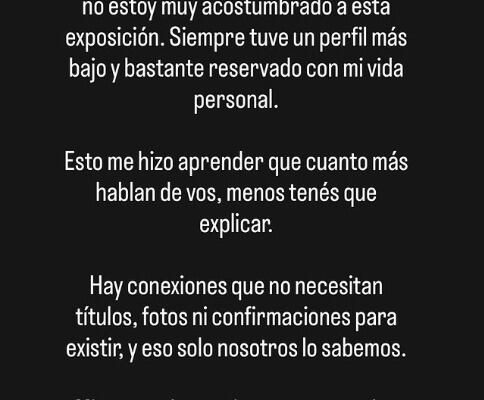 Habló el piloto señalado por involucrase con la China Suárez: “Hay conexiones que no necesitan títulos ni confirmaciones”