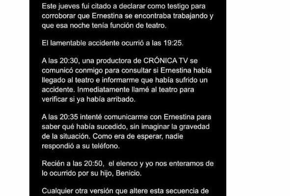 José María Muscari declaró en la Justicia por el accidente fatal de Ernestina Pais: “No llegaba tarde a ningún lado”