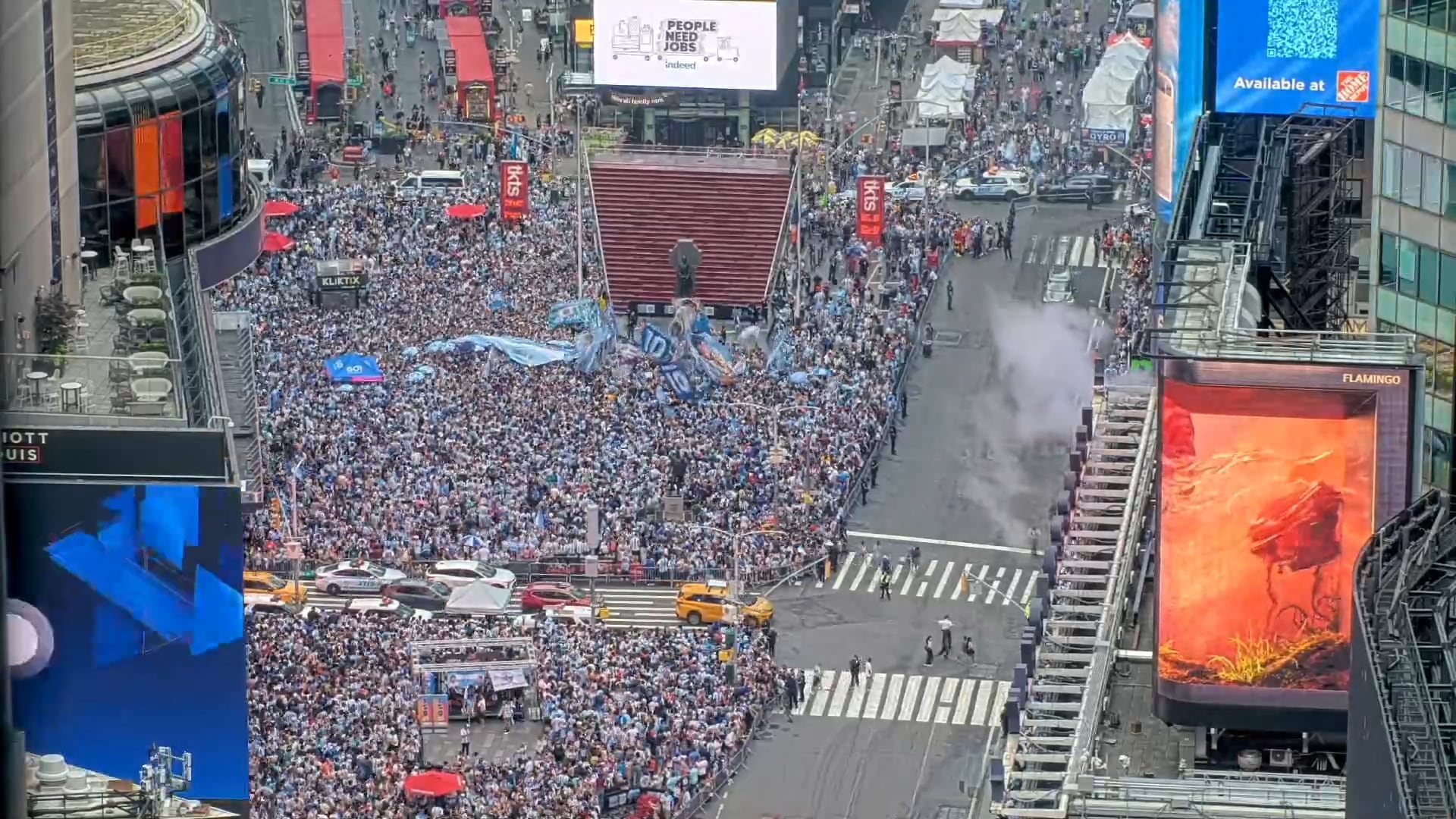 El banderazo en Nueva York