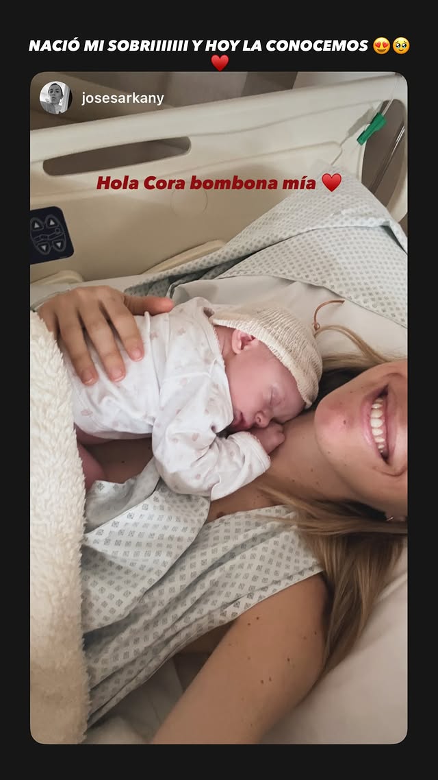 La emoción de Josefina Sarkany por el nacimiento de su segunda hija: “Bombona mía”