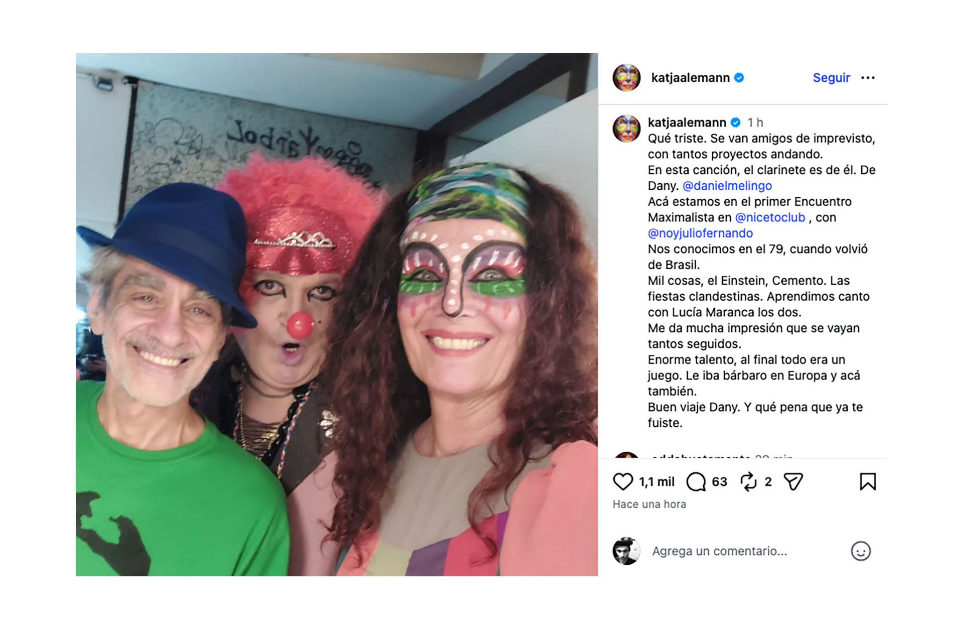 La emotiva despedida de los músicos por la muerte de Daniel Melingo: “¡Se nos fue un artista total!”
