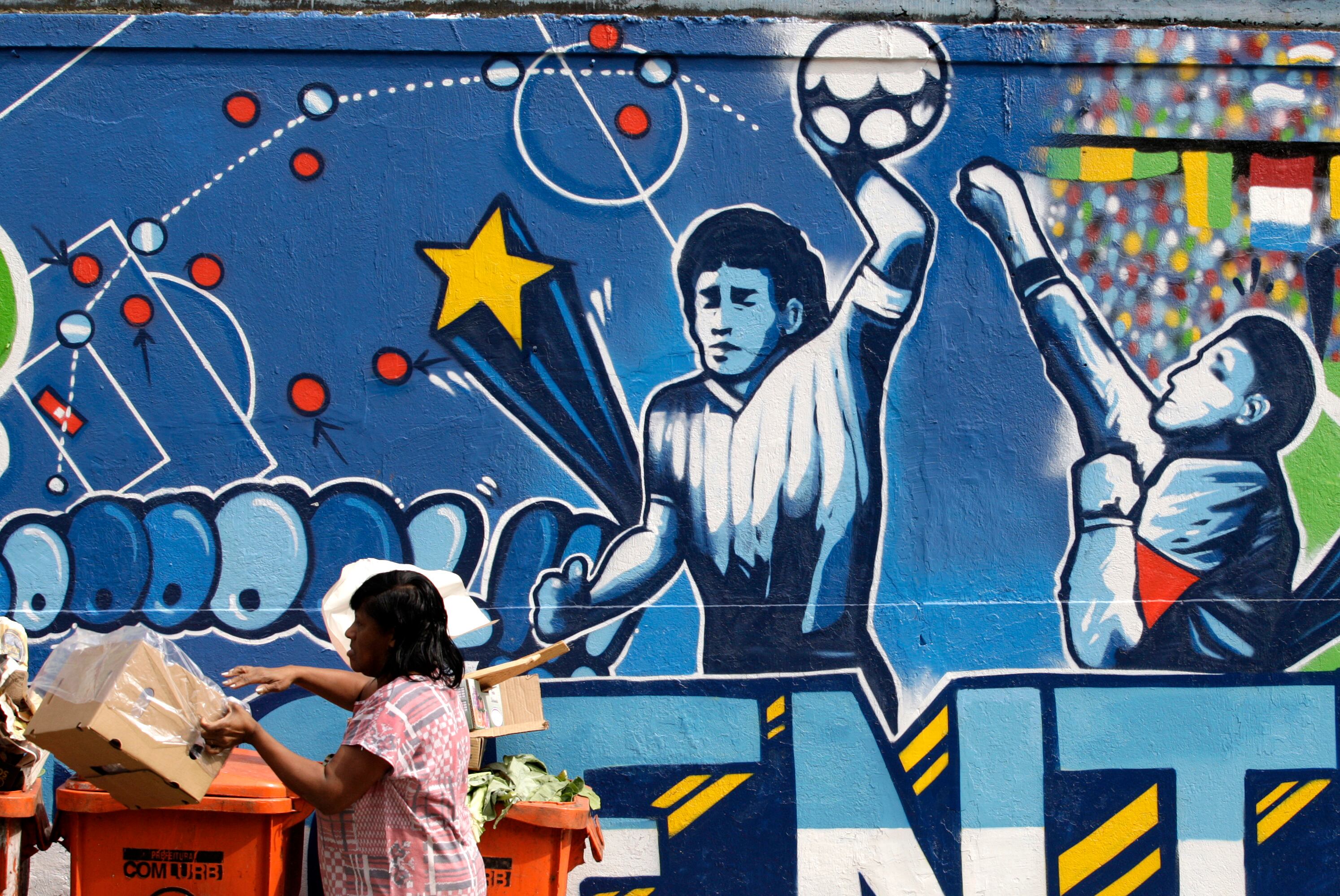 Un mural en Río de Janeiro. REUTERS/Sergio Moraes.