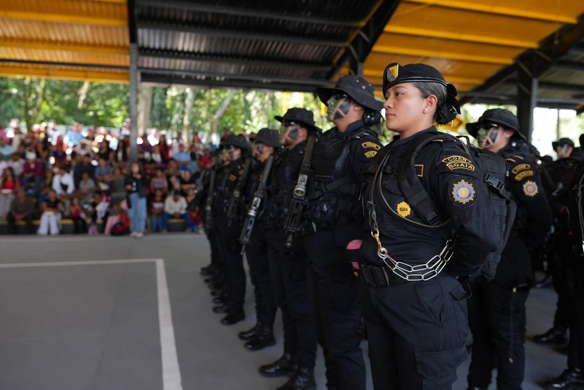 La Policía Nacional Civil de Guatemala suma 162 comandos del COAN y 16 guías caninos