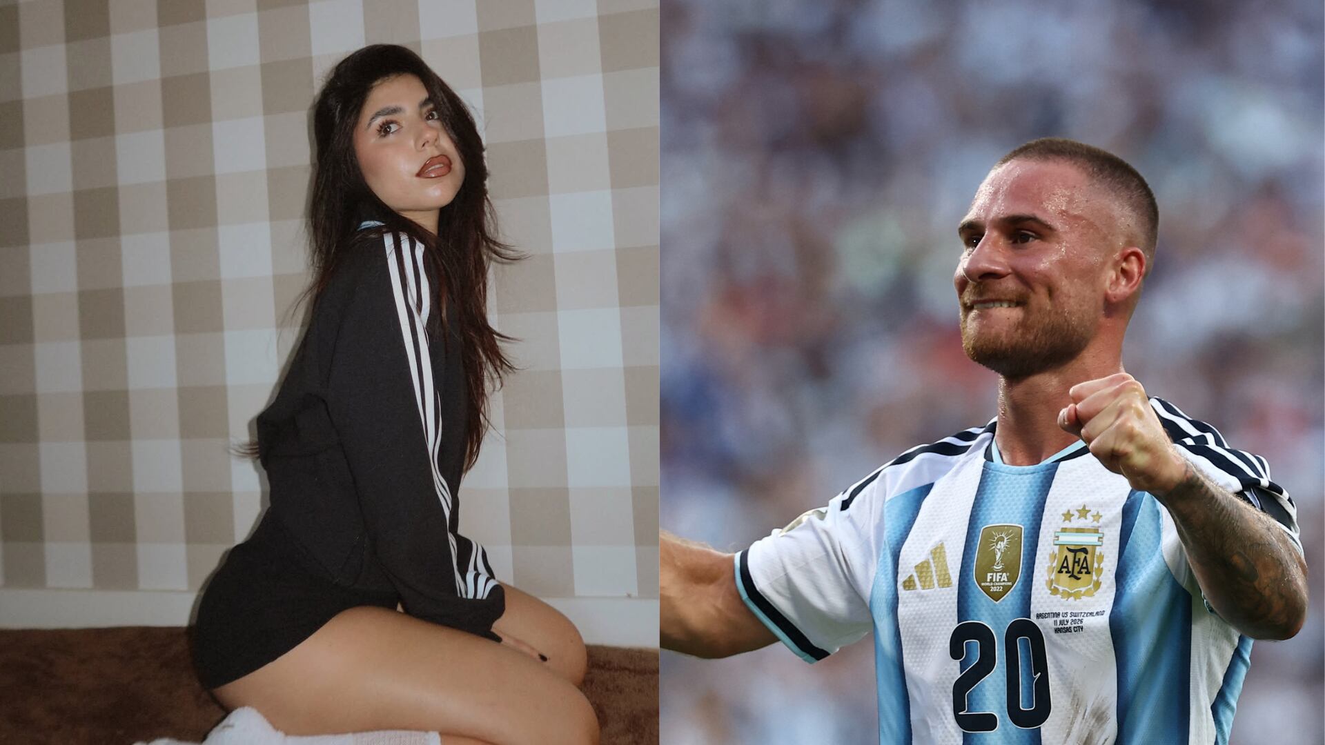 El posteo de Camila Mayan antes del gol de Alexis Mac Allister contra Suiza (Instagram)