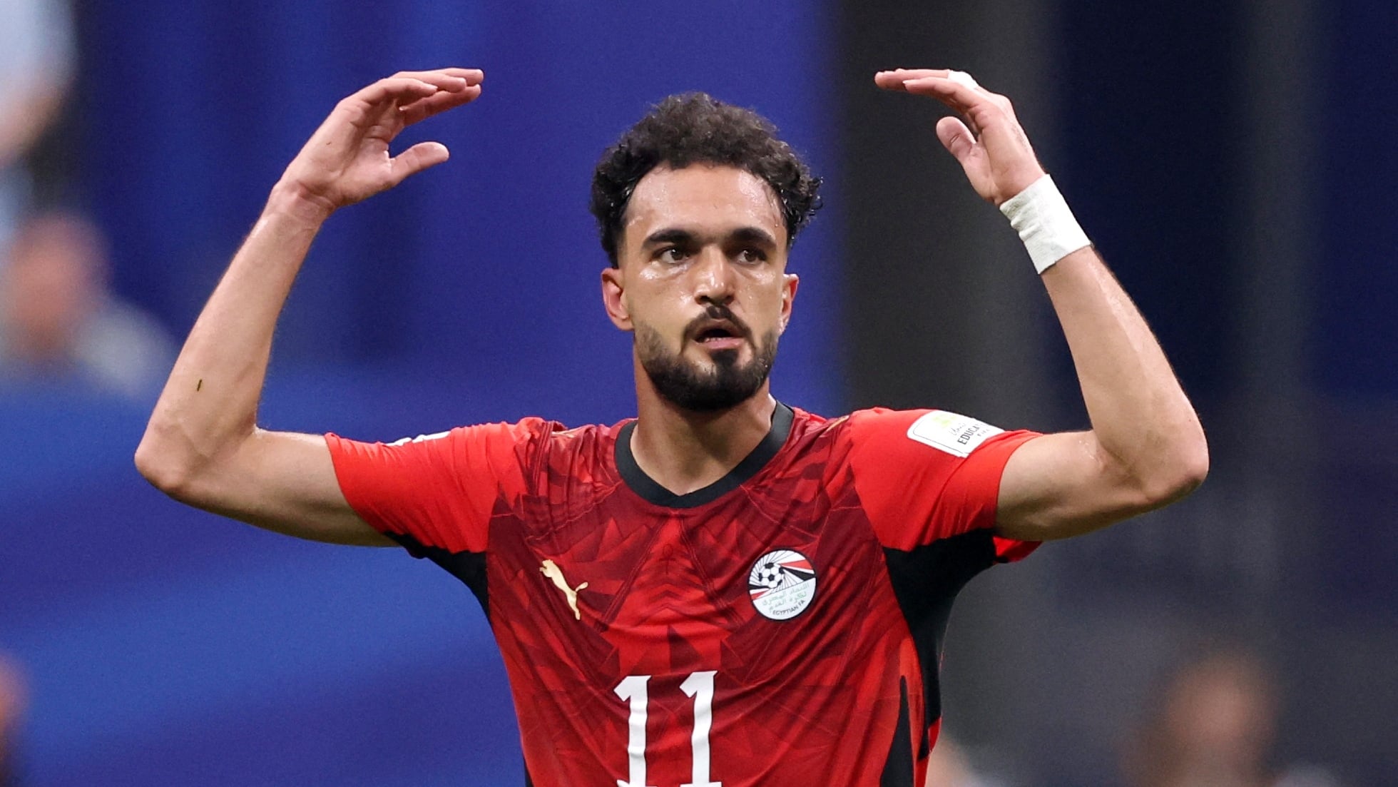 Más allá del tanto anulado, Mostafa Ziko marcó el 2-0 de Egipto minutos después, pero su equipo no pudo sostener el resultado (Crédito: Reuters/Brett Davis)